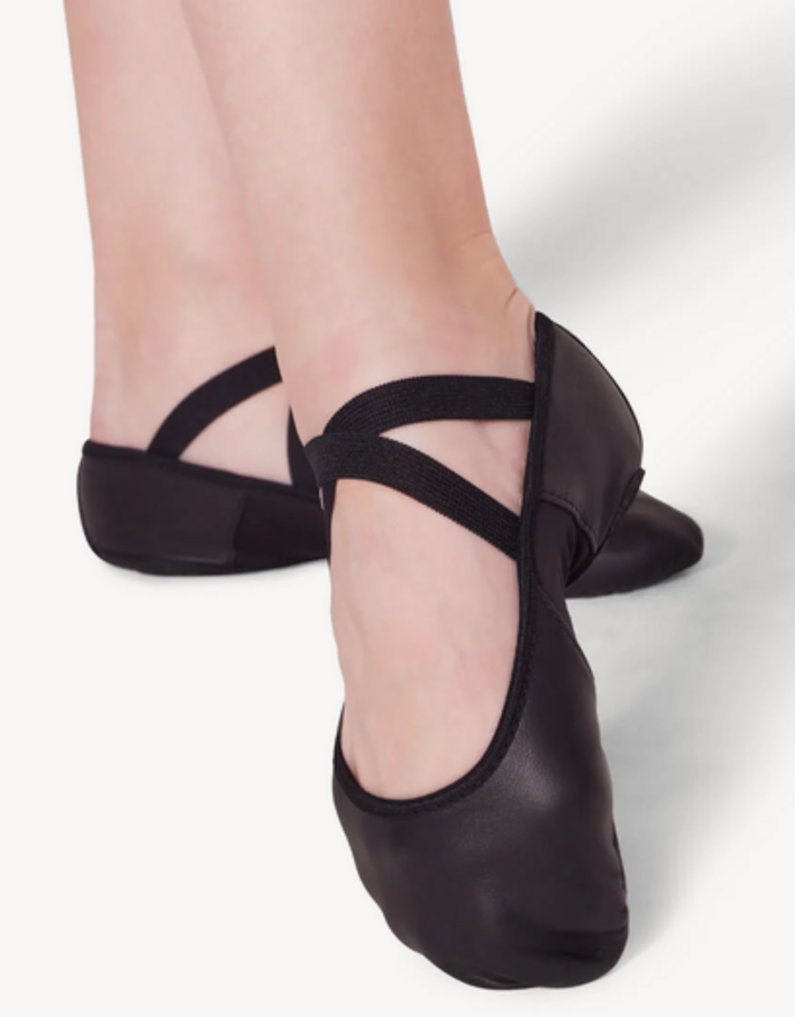 CAPEZIO HANAMI LEATHER BALLET SHOE BLACK (2038W)