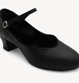 CAPEZIO SUEDE SOLE JR. FOOTLIGHT CHARACTER SHOE BLACK (459)
