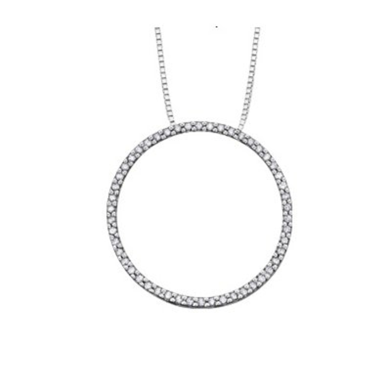10k White Gold Circle Of Life Diamond Pendant - Circle Of Life Diamond Pendant White Gold 10k White Gold Circle Of Life Diamond Pendant - Circle Of Life Diamond Pendant White Gold