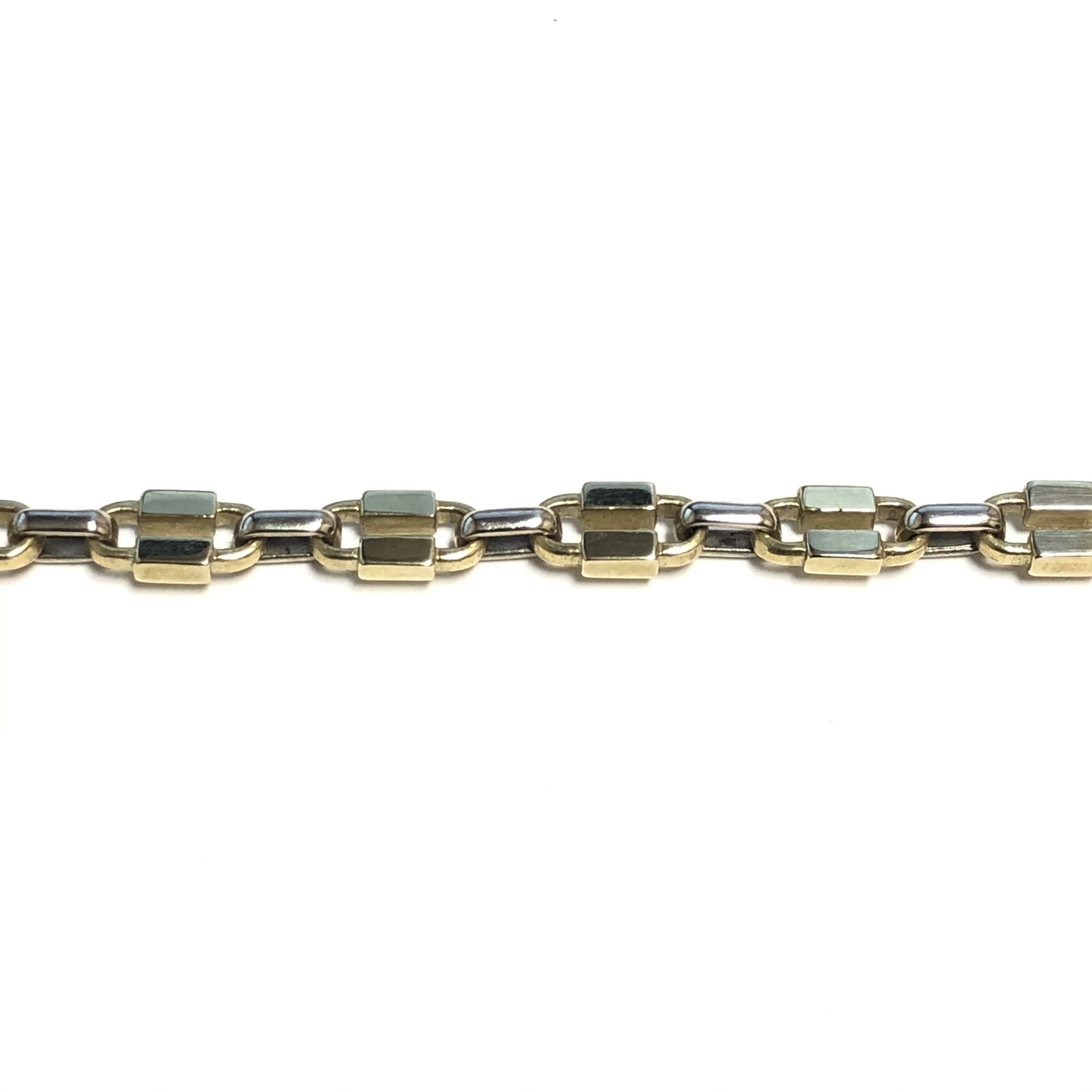 14K Yellow Gold Fancy Link Necklace or 