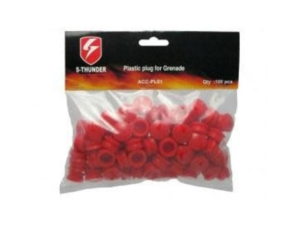 S Thunder S Thunder Plastic Plug Pack 100ct