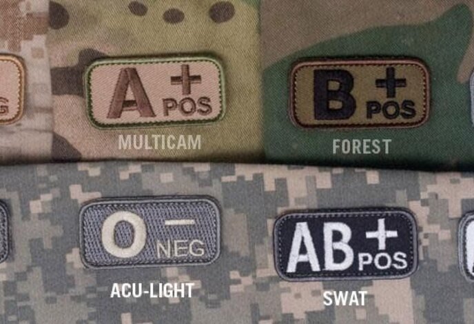 Mil-Spec Monkey Blood Type Patch