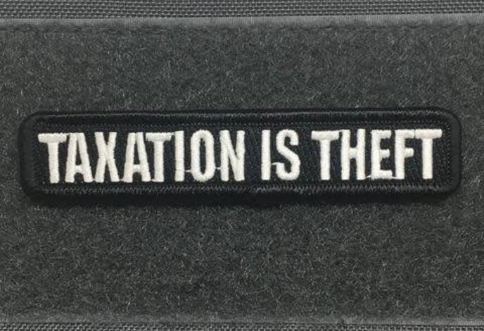 Tactical Outfitters Taxation Is Theft Morale Patch