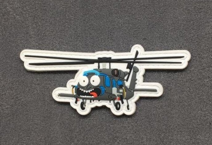 Tactical Outfitters Whiskey Rick Helicopter PVC Morale Patch  (Rick and Morty)