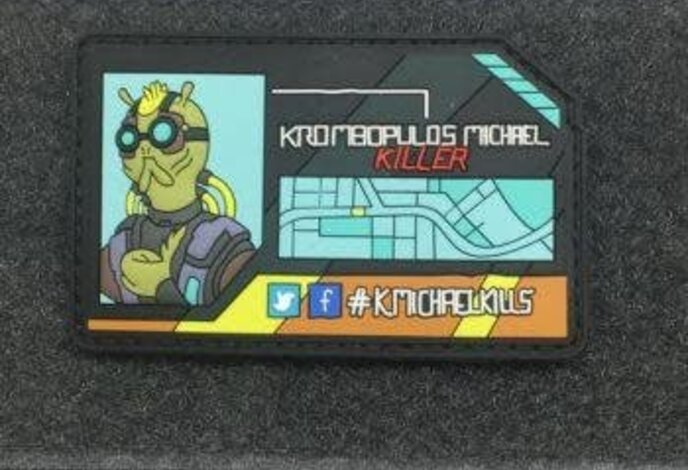 Tactical Outfitters Krombopulos Michael Business Card GITD Morale Patch (Rick and Morty)