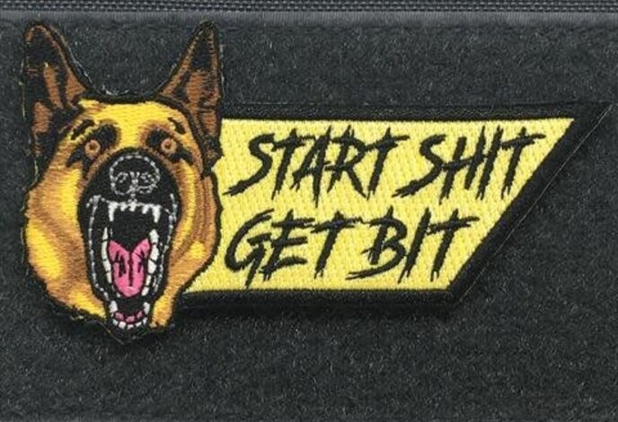 Tactical Outfitters Start Shit Get Bit Morale Patch