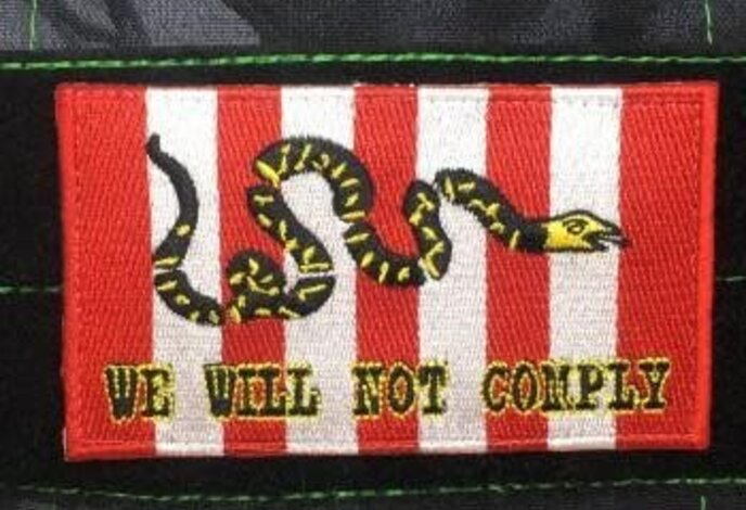 Tactical Outfitters We Will Not Comply Morale Patch