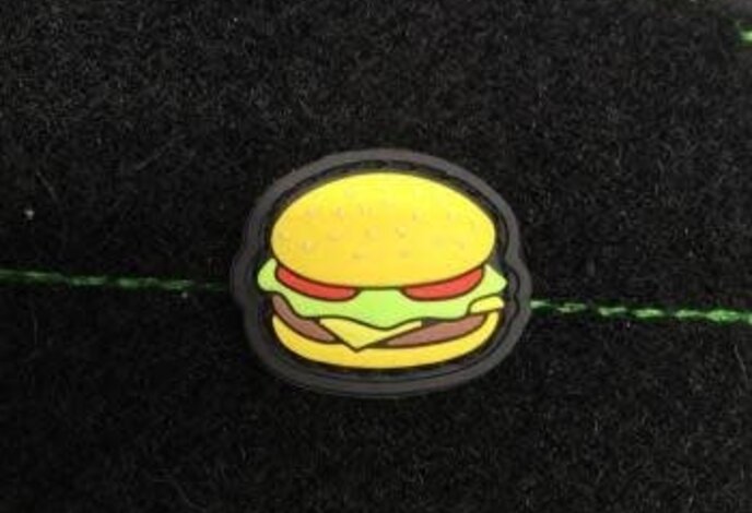 Tactical Outfitters Cheeseburger GITD PVC Cat Eye Patch