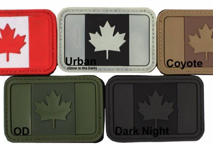 Canadian Flag PVC Patch