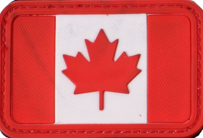 Canadian Flag PVC Patch