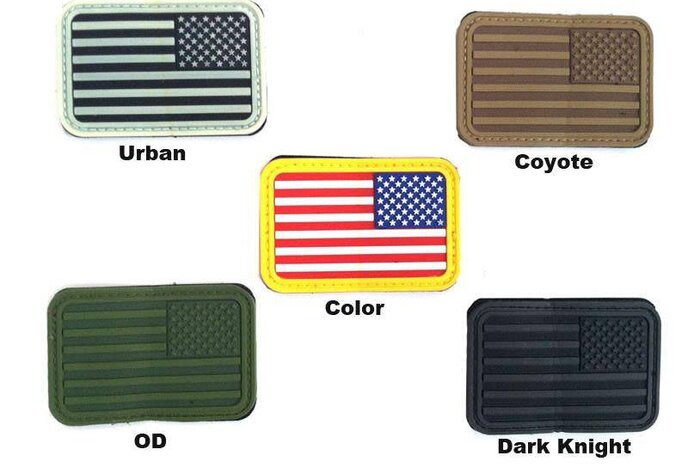 USA PVC Flag Patch