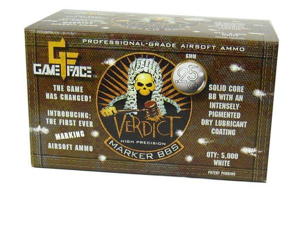 Gameface Gameface Verdict 0.25g 5000 ct