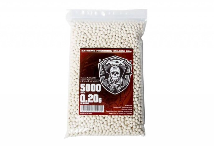 AEX 0.20g 5000ct 6mm Airsoft BBs