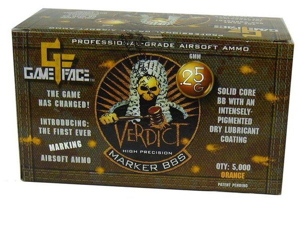 Gameface Gameface Verdict 0.25g 5000 ct