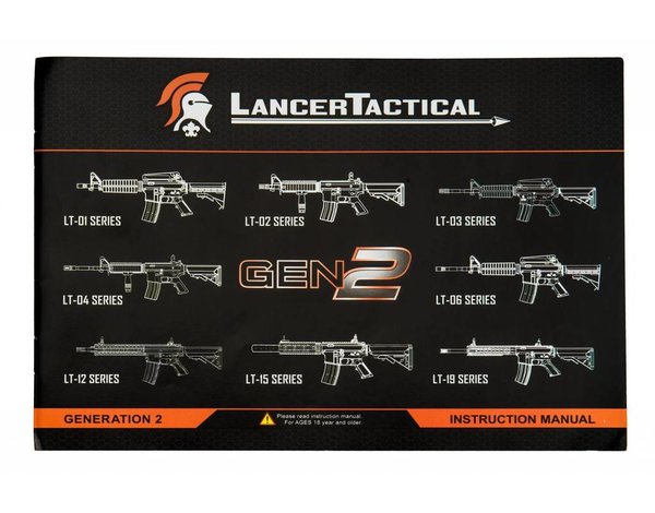 Lancer Tactical Lancer Tactical GEN2 M4 SOPMOD Nylon Polymer Rifle Black
