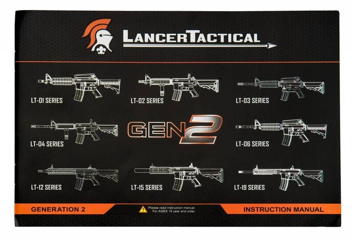 Lancer Tactical GEN2 M4 SOPMOD Nylon Polymer Rifle Black