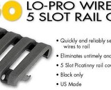 Ergo Low Profile Picatinny Rail Covers, Black
