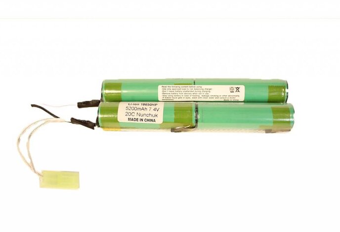 iPower 7.4v 5200mAh 2x Nunchuk Li-Ion LiPo Battery Tamiya