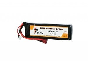 iPower iPower 11.1v 3600mAh 20C Mini LiPo Battery Deans