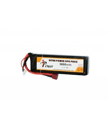 iPower iPower 11.1v 3600mAh 20C Mini LiPo Battery Deans