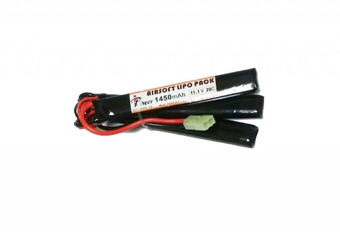 iPower 11.1 1450 mAh 20C Triple Nunchuck Battery