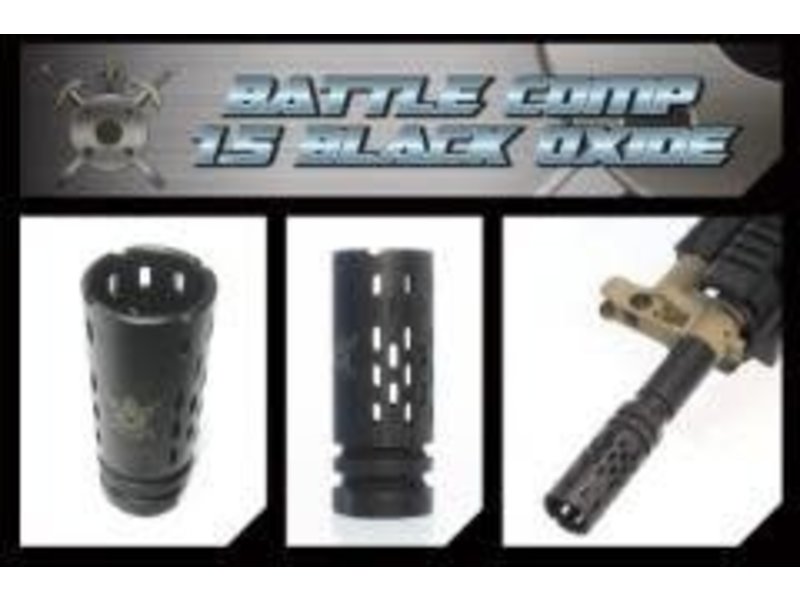 CW Black Airsoft PTS Battle Comp Metal 1.5 Flash Hider
