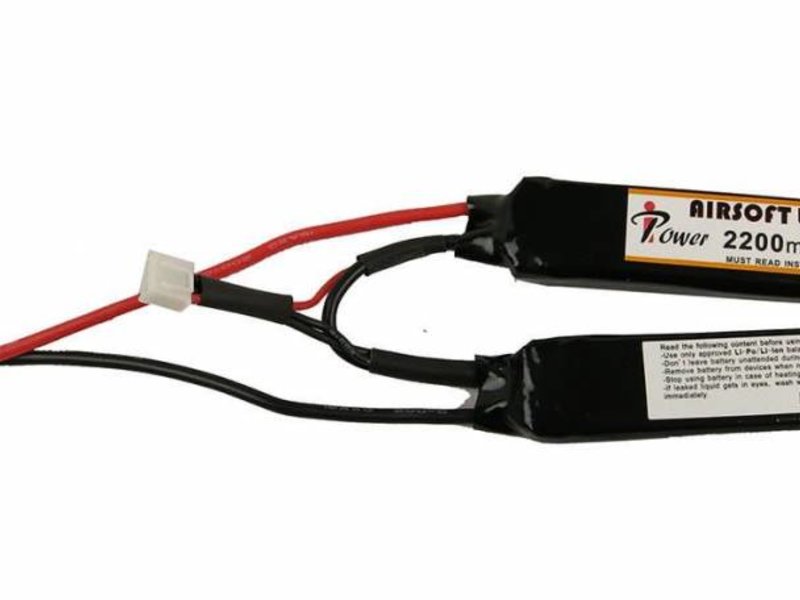 iPower 7.4v 2200mah Nunchuck Lipo Battery Airsoft Extreme