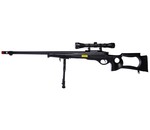 Well WELL MB10 VSR10 Bolt Action Spring Sniper Rifle with Fixed Stock and Fluted Barrel