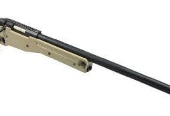 WELL MB4403 L96 Bolt Action Spring Sniper Rifle with Fluted Barrel and Folding Stock