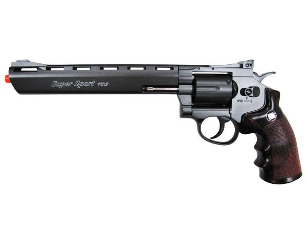 Win Gun Win Gun Full Metal CO2 6 Shot Revolver 8"