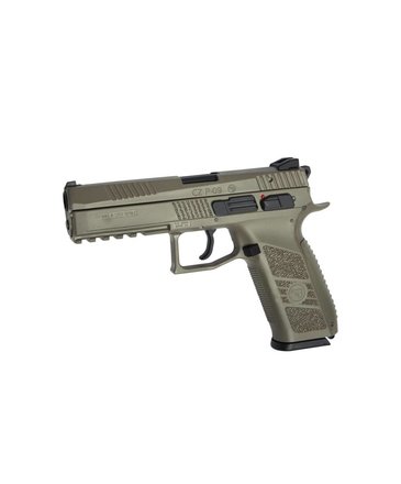 ASG ASG CZ P-09 Poly GBB Flat Dark Earth with Green Gas Magazine