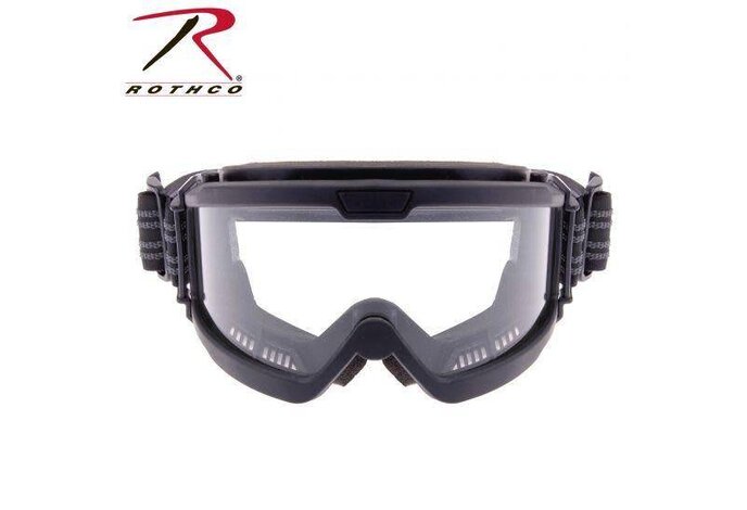 Rothco Over the Glasses Tactical Goggles, ANSI Rated, Clear Lens