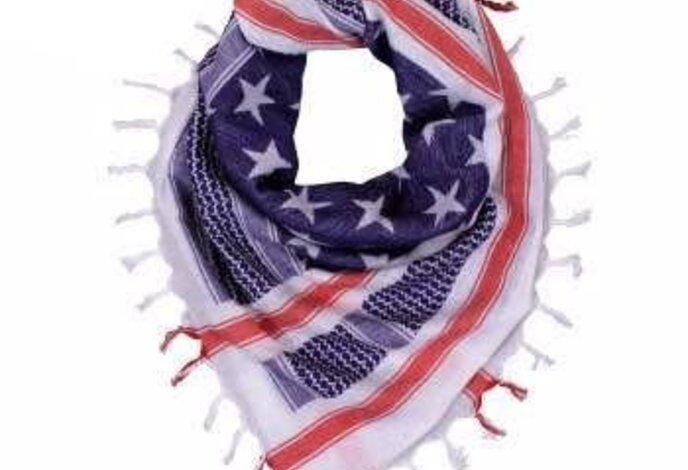 Rothco Heavyweight Stars and Stripes US Flag Shemagh Tactical Desert Keffiyeh Scarf US FLAG