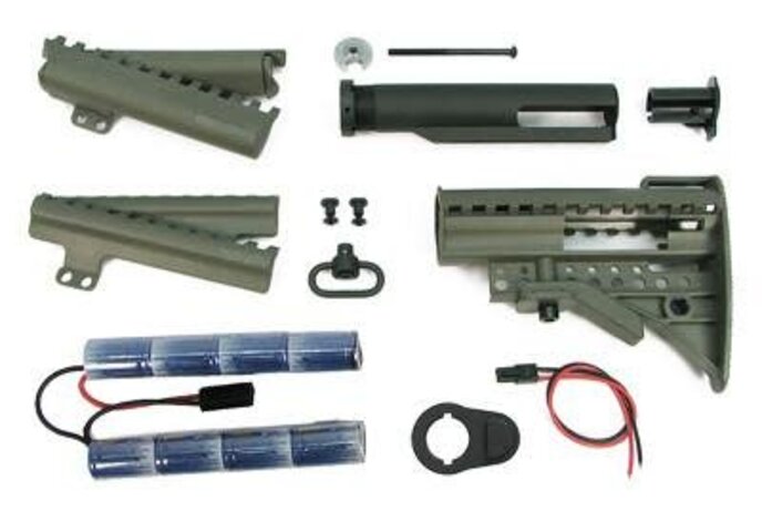King Arms MOD Stock w/ 9.6V Olive Drab