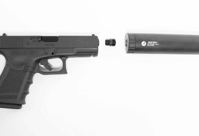 Pro-Arms 14mm CCW Threaded Barrel for Umarex Glock G19 Gen3 Black