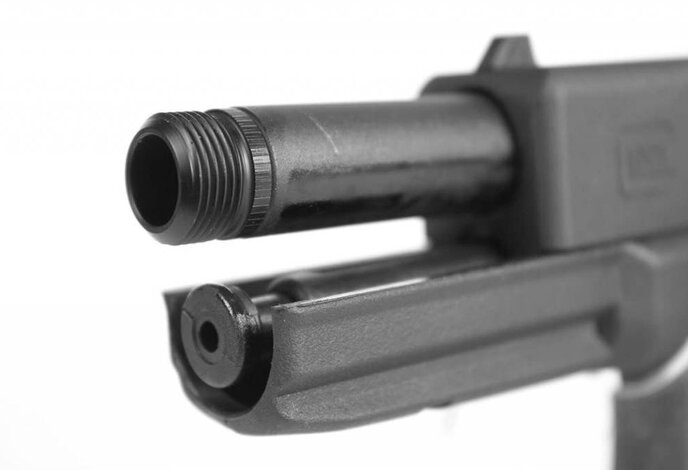 Pro-Arms CNC Aluminum 14mm CCW Threaded Barrel for Elite Force GEN4 G17 Black