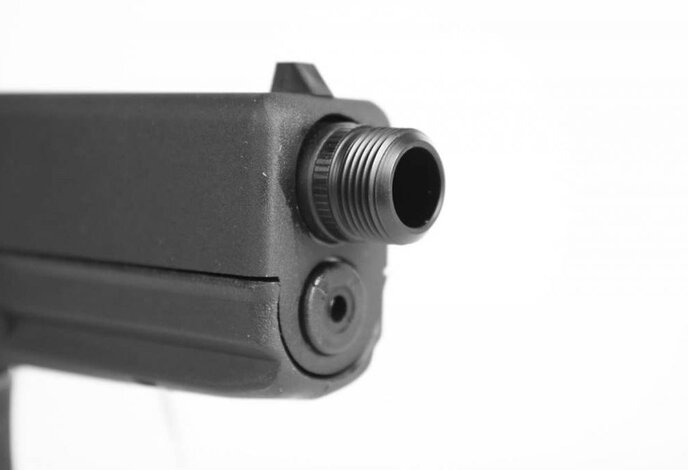 Pro-Arms CNC Aluminum 14mm CCW Threaded Barrel for Elite Force GEN4 G17 Black