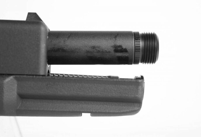 Pro-Arms CNC Aluminum 14mm CCW Threaded Barrel for Elite Force GEN4 G17 Black