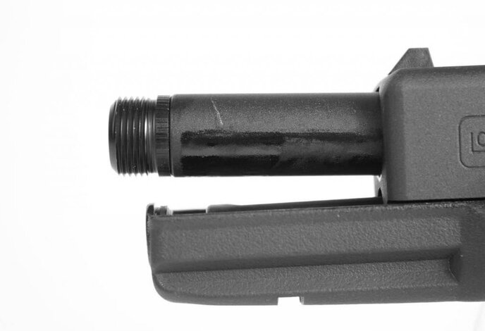 Pro-Arms CNC Aluminum 14mm CCW Threaded Barrel for Elite Force GEN4 G17 Black