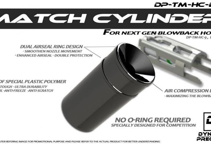 Dynamic Precision Match Cylinder for Blowback Housing