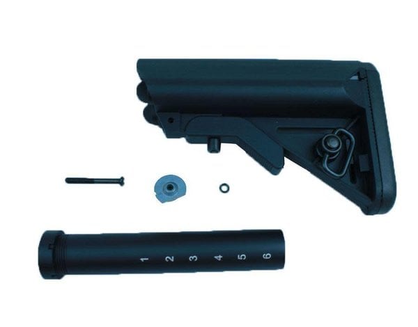 APS APS Crane Stock with 6 Position Metal Buffer Tube for M4 AEG