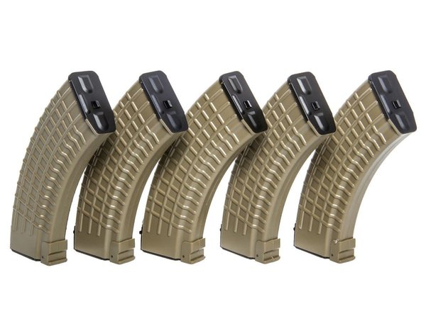 King Arms King Arms AK 140rd Waffle Midcap 5-pack
