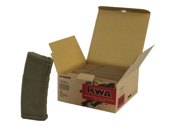 KWA KWA KM4 K120 Mid-Cap Magazine 6-Pack, Flat Dark Earth