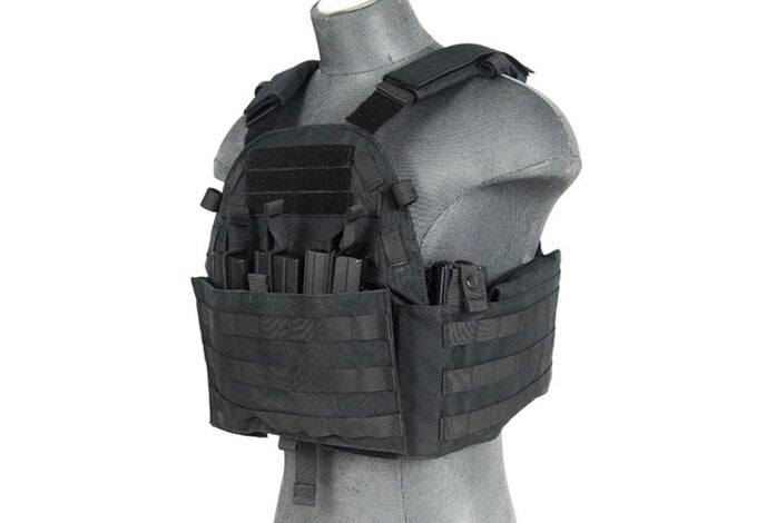 Lancer Tactical 1000D 69T4 Plate Carrier w/ Triple M4 Magazine Pouch