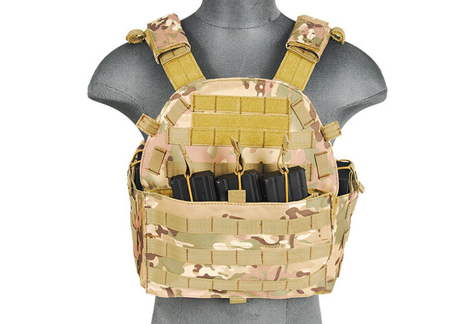Lancer Tactical 1000D 69T4 Plate Carrier w/ Triple M4 Magazine Pouch