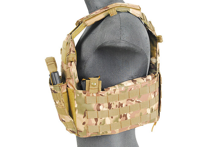 Lancer Tactical 1000D 69T4 Plate Carrier w/ Triple M4 Magazine Pouch