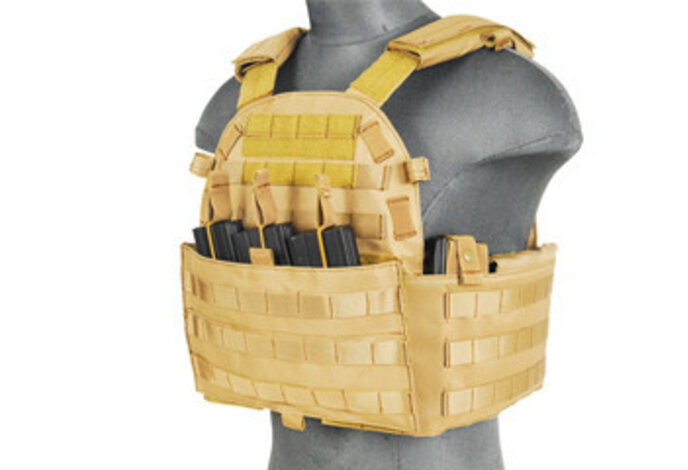 Lancer Tactical 1000D 69T4 Plate Carrier w/ Triple M4 Magazine Pouch