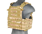 Lancer Tactical 1000D 69T4 Plate Carrier w/ Triple M4 Magazine Pouch