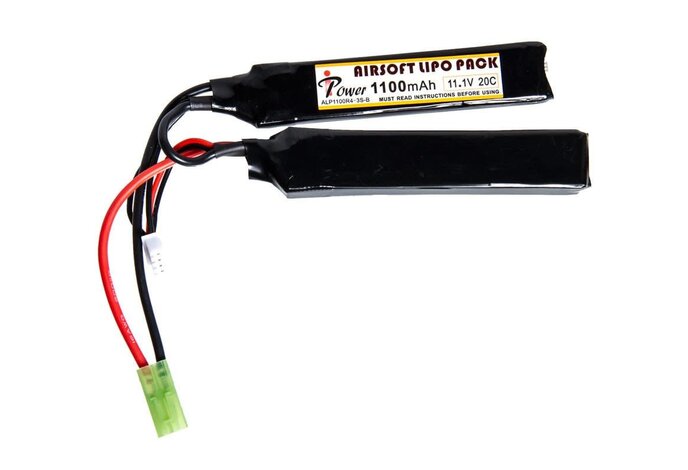 iPower 11.1V 1100mAh 20C LiPo Nunchuck 2x