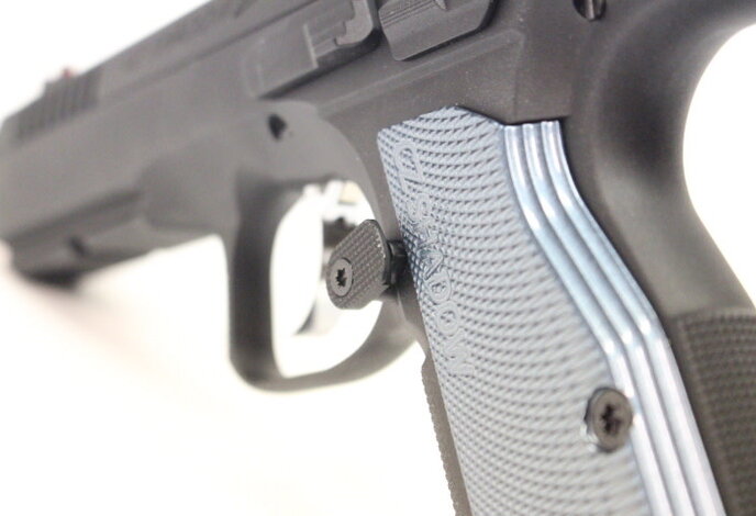 ASG CZ Shadow 2 Full Gas Blowback Pistol with CO2 Magazine, Black and Blue